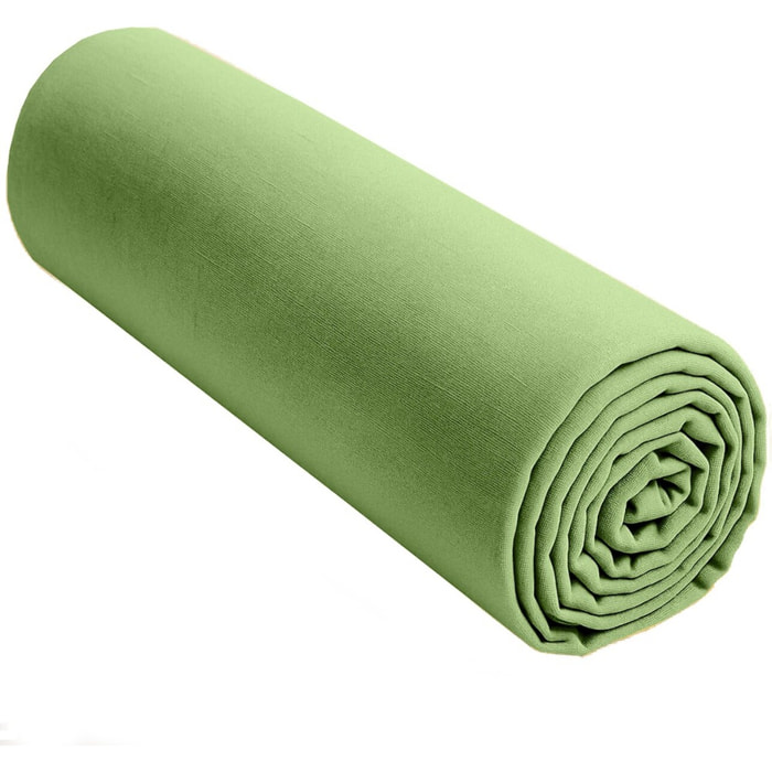 Drap Housse Bonnet:30cm 100% lin LavÉ 160g Kiwi