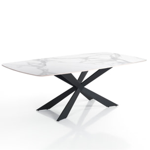 Oresteluchetta tavolo PULSE WHITE MARBLE