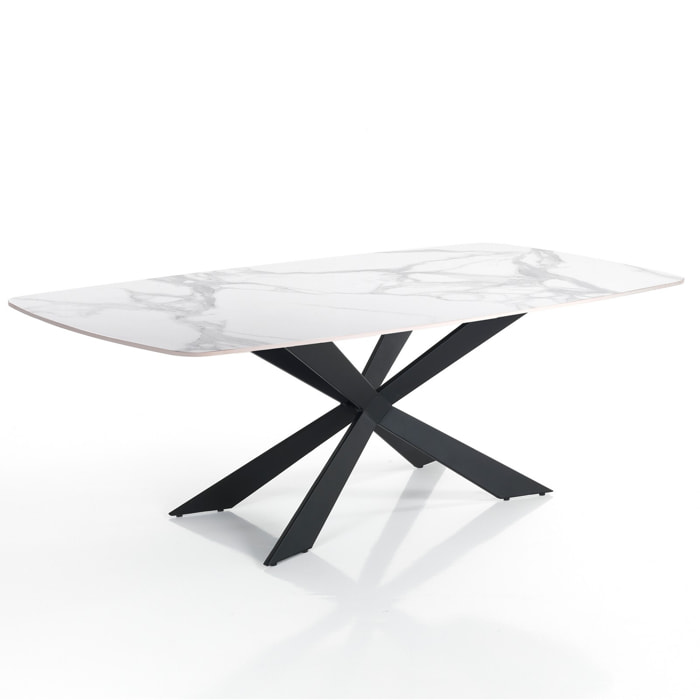Oresteluchetta tavolo PULSE WHITE MARBLE