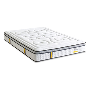Matelas Hybride Reina 2.0, soutien ferme, 26 cm, mémoire de forme et ressorts ensachés