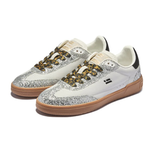 Zapatillas Bajas de Mujer Rebel Plata / Blanco