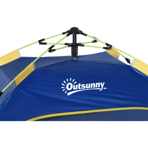 Tienda de Playa Plegable Carpa de Playa Pop-up para 1-2 Personas con Protección UV Impermeable Bolsa de Transporte para Parque Camping 220x173x120 cm Azul Oscuro
