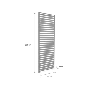 Persienne 130cm pour pergola bioclimatique Triomphe. côté 4m. panneau brise vue. aluminium. anthracite