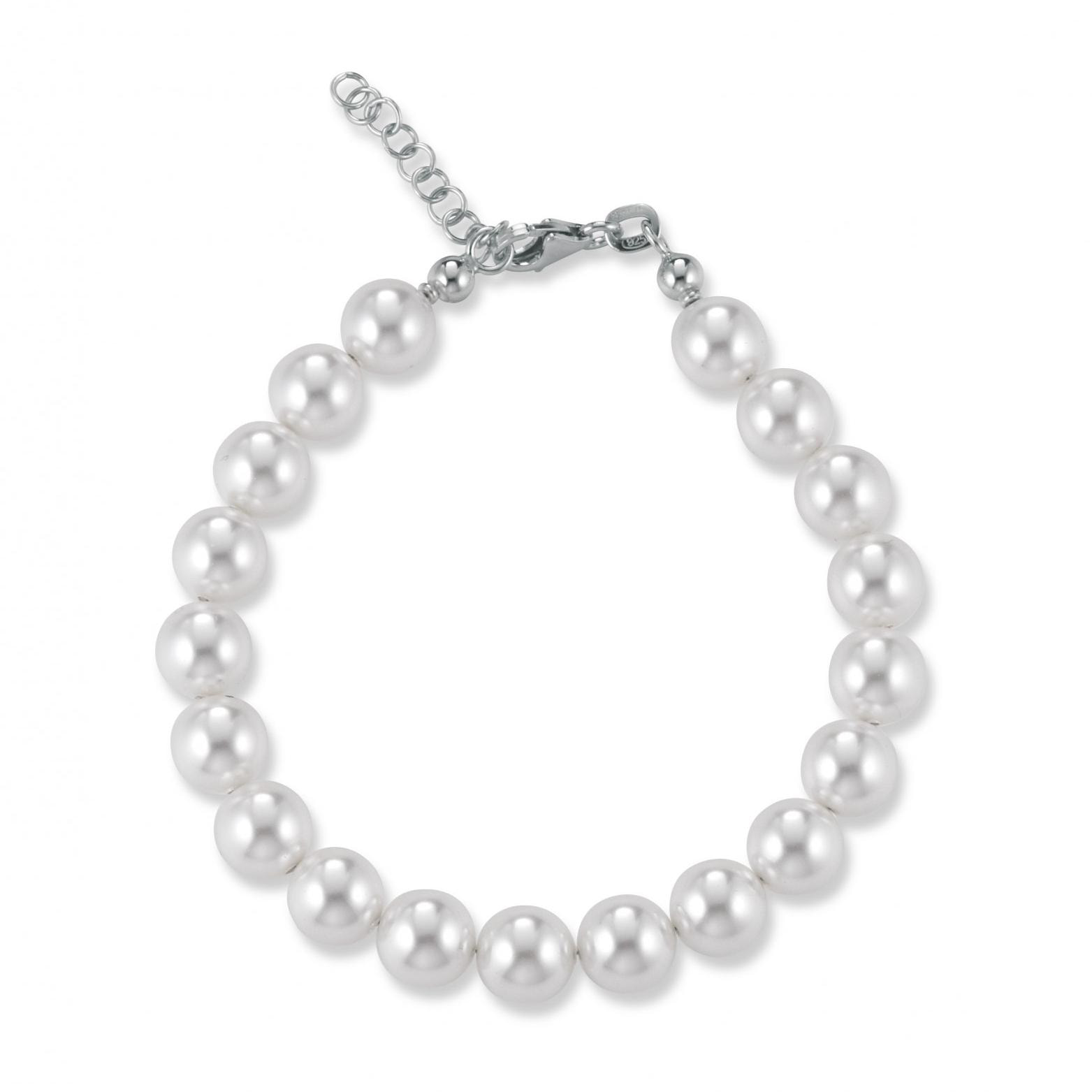 Bracciale FuJiko Perle Crystal Pearls Argento 8 mm