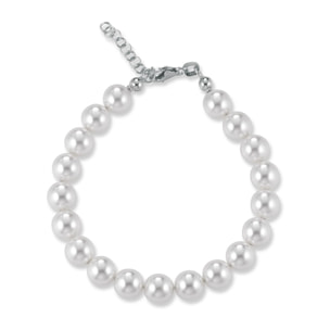 Bracciale FuJiko Perle Crystal Pearls Argento 8 mm