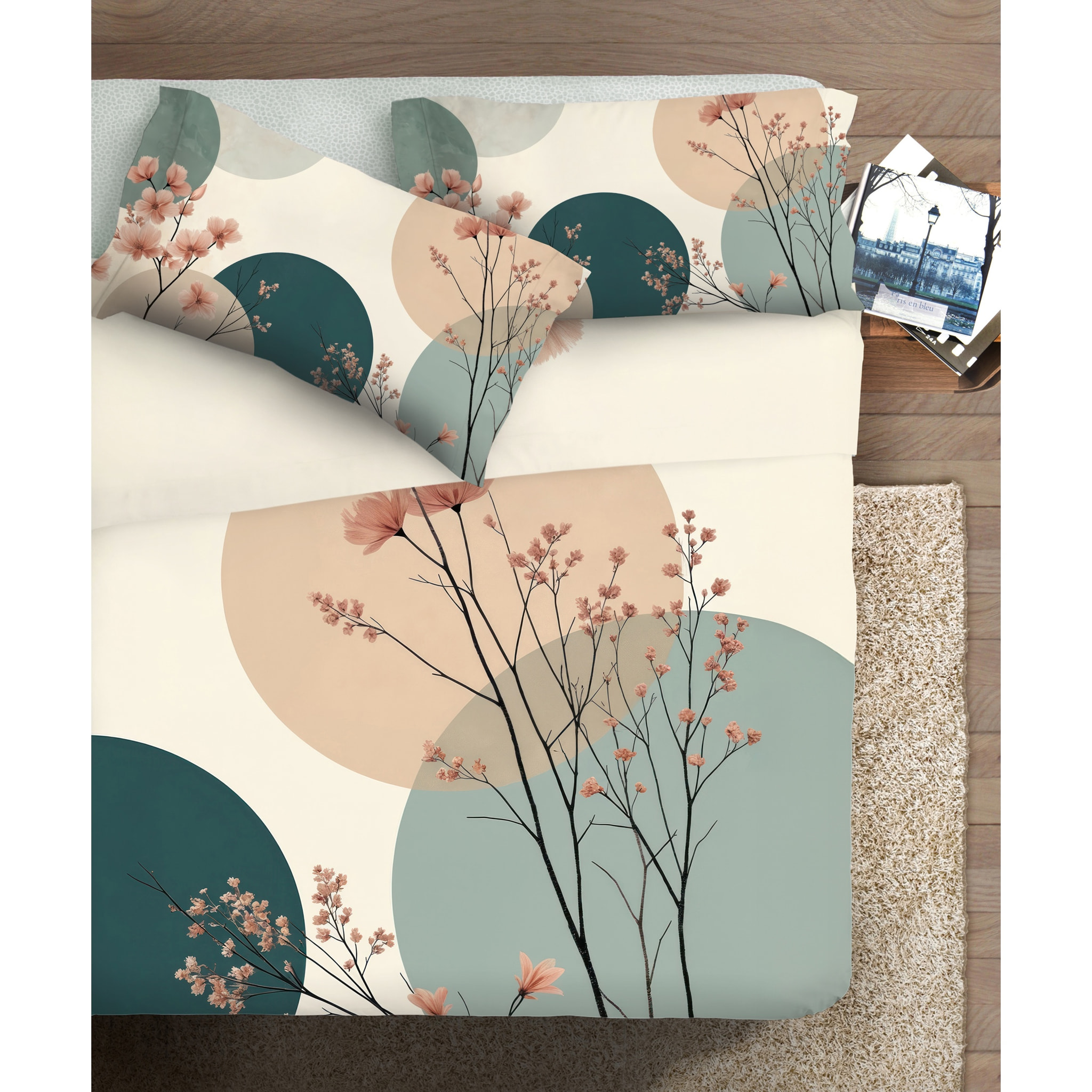 Parure Lenzuola fotografico Piazzato Fine-Art 2 Piazze Disegno Erika