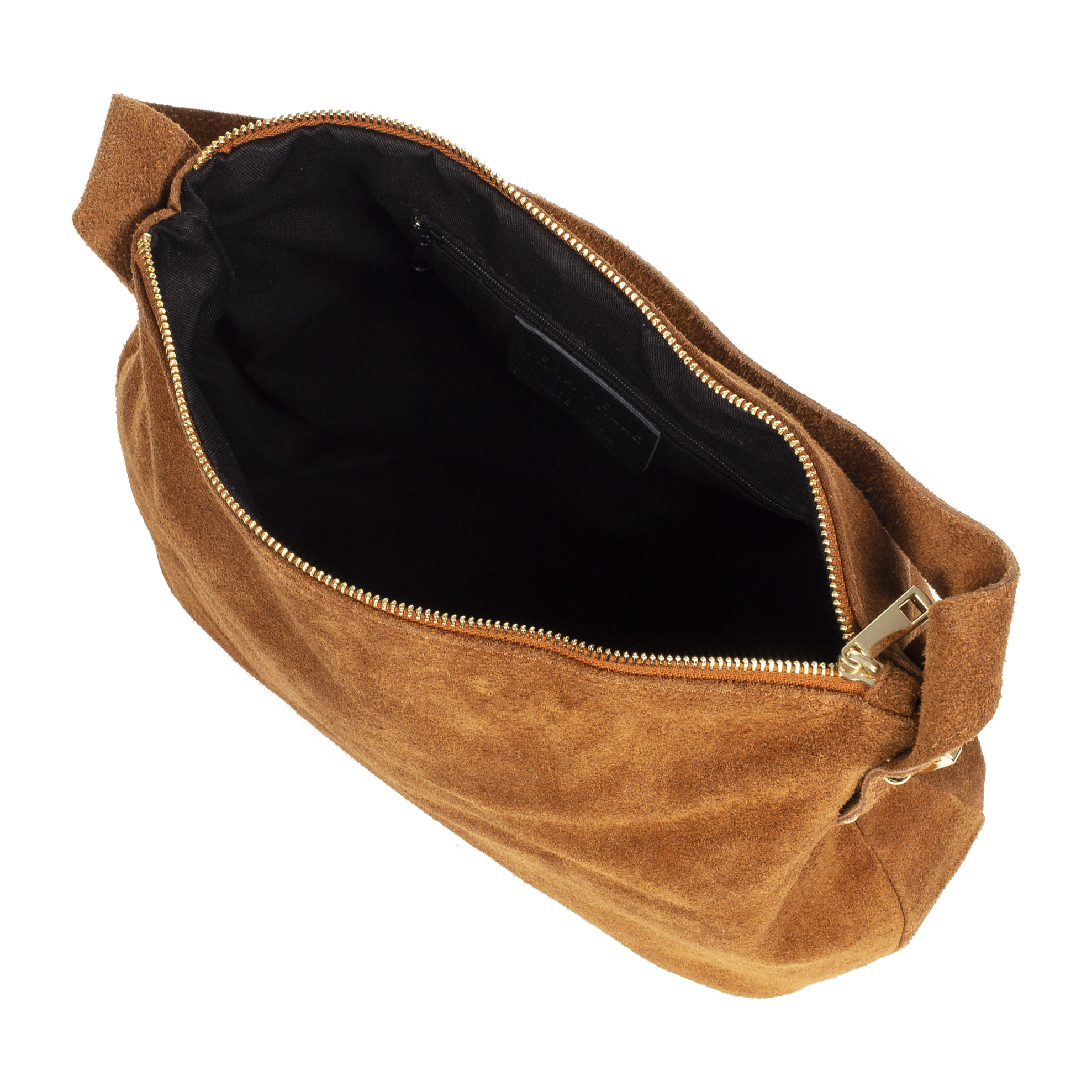 Acerenza Bolso de hombro Mujer.Piel auténtica Gamuza