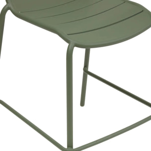 Chaise haute de jardin Alegoria empilable vert laurier