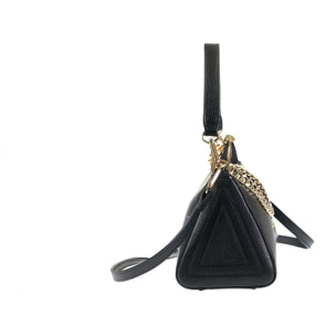 Borsa a spalla da donna Made in Italy - Modello Violette - 100% pelle - 26.0 x 13.5 x 11.5 cm