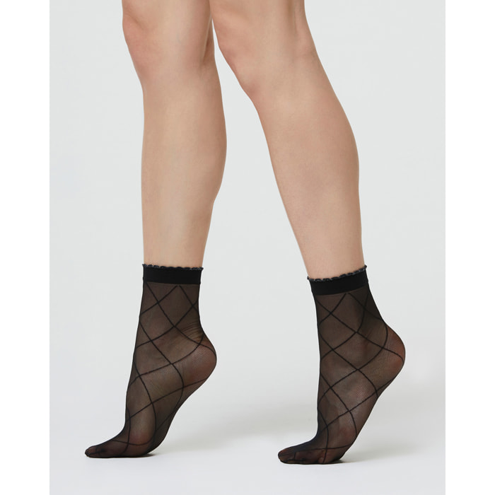 CALZINO VELATO LILIAN CON EFFETTO MICROTULLE