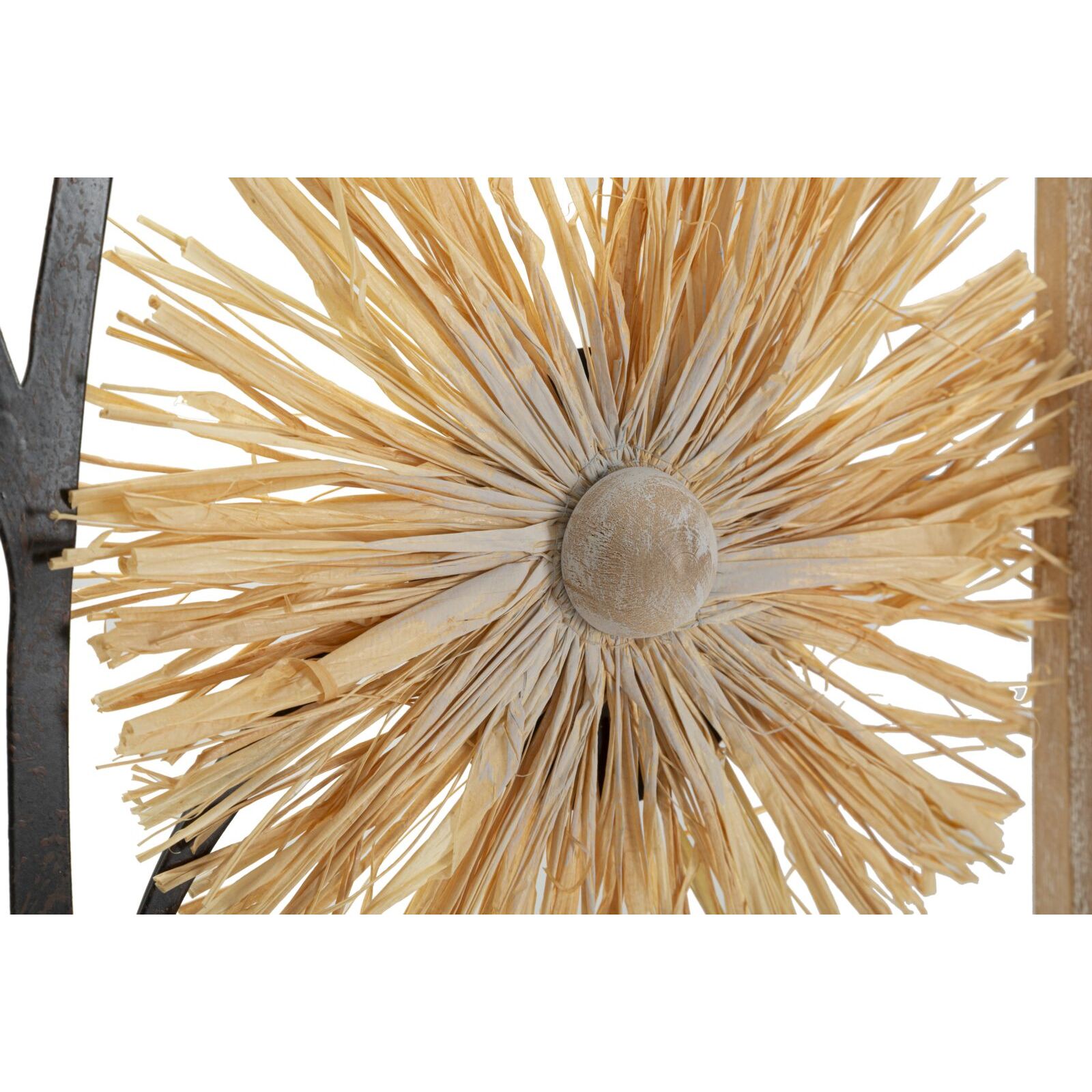 PANNELLO DA MURO IN FERRO E LEGNO VASO CM 40X3,5X80