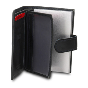 Portafoglio uomo in vera pelle - Modello Astor Prime - Casual - 7.5 x 10.0 x 2.0 cm
