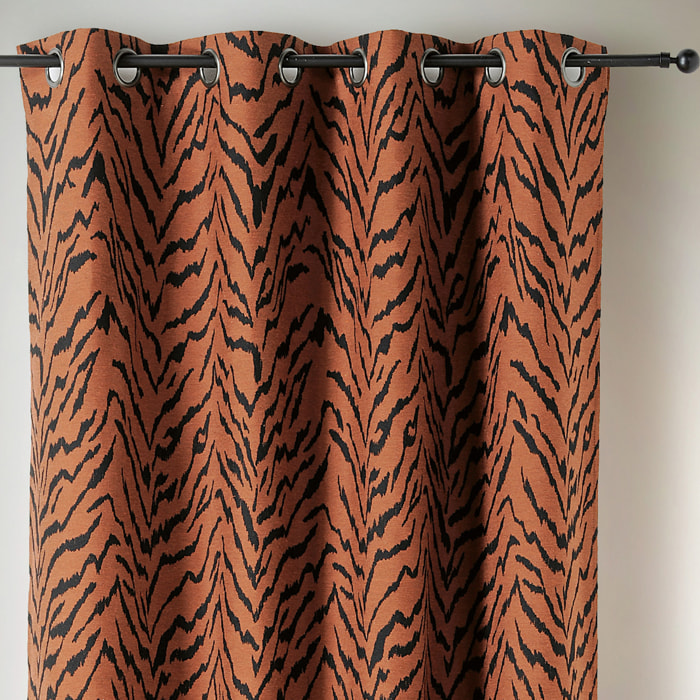 Rideau à Oeillets Tigre - Terracotta