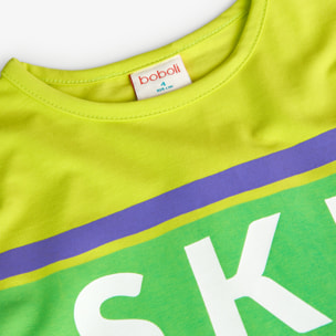 Camiseta punto elástico de niña -BCI