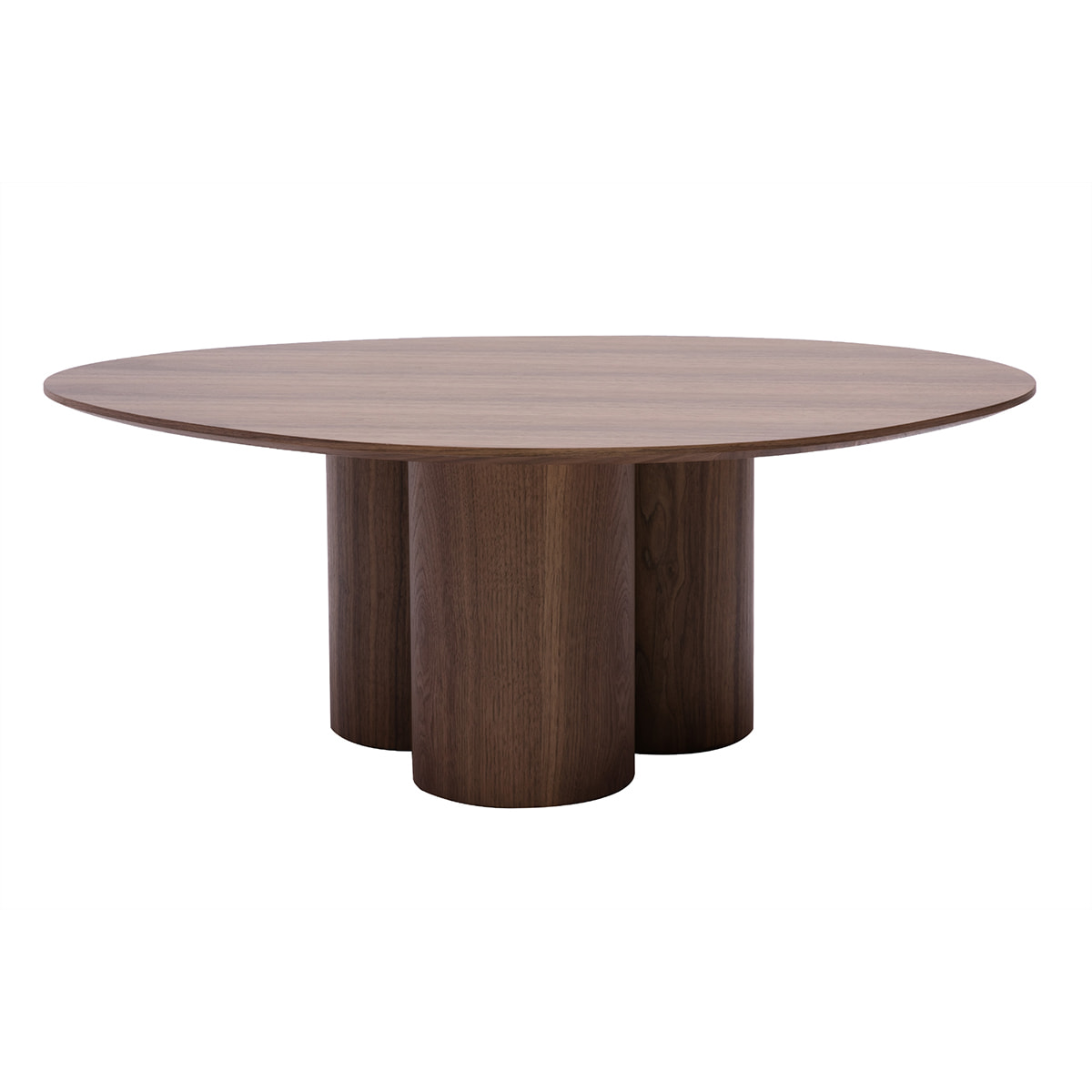 Table basse design bois foncé noyer L100 cm HOLLEN