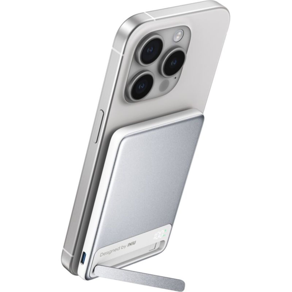 Batterie externe INIU 5000 mAh MagPro slim blanc