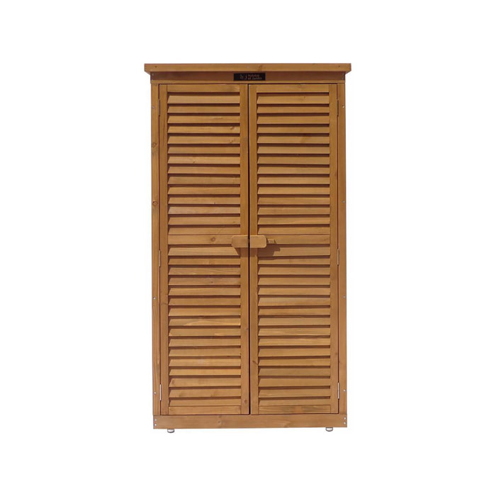 Armoire de jardin "Space" - 87 x 46.5 x 160 cm - Marron