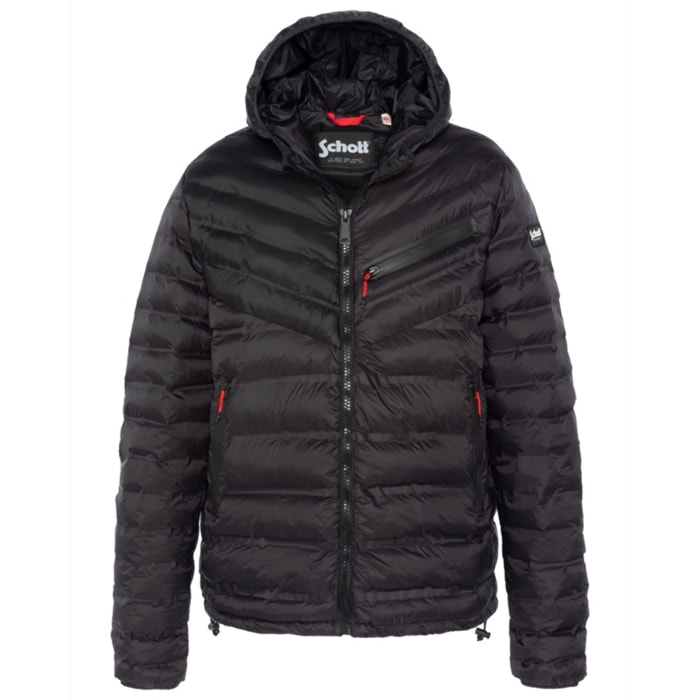 HARTLIGHT WEIGHT TECHNICAL PADDED JACKET FILLED WITH FAKE DOWN100% NYLONBLACK