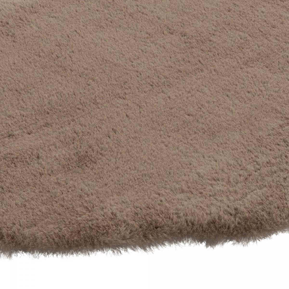 Tapis longs poils shaggy tissé motif uni HITI