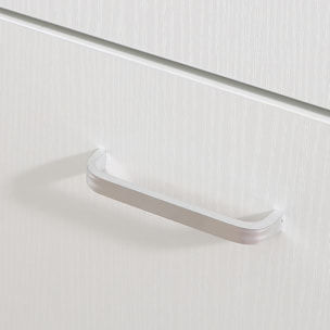 Bureau d'angle ou droit modulable bibliothèque tiroir une porte blanc