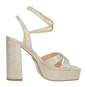 Sandali Donna Tata Italia Argentato