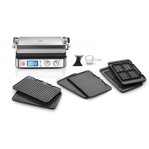 Grille-viande BRAUN CG9047 inox 3 jeux de plaques amovibles, 37x23 cm