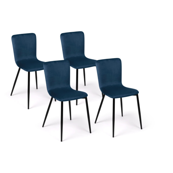 Chaises Manon - Bleu canard