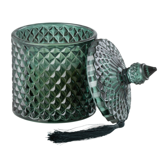 J-Line bougie parfumée Couvercle Cedar Breeze - cire - vert - 20H