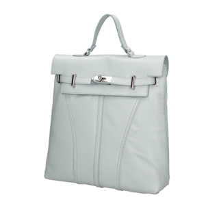 Borsa a mano convertibile in zaino da donna In Vera pelle Made in Italy 29x29x8 cm