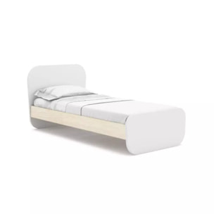Cama juvenil Misty Breeze Blanco - Oak Soft