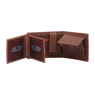 Portafoglio  da uomo In Vera pelle Made in Italy 9,5x12x2,5 cm