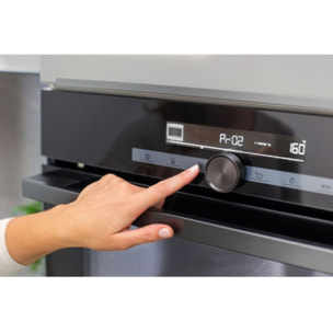 Four encastrable fonction vapeur HISENSE O634PG - Pyrolyse - Chaleur tournante - Vapeur - Porte froide - Rails télescopiques