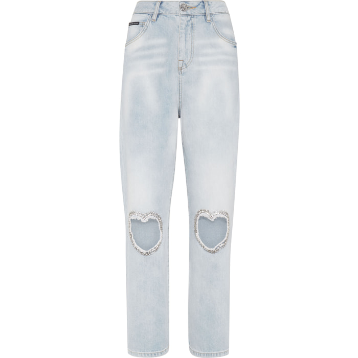 PHILIPP PLEIN Pantalones vaqueros Loose Fit HEART