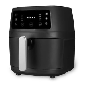 Friggitrice ad aria 8 L, 1400 W. Pannello touch, 6 programmi di cottura e modalità manuali, griglia antiaderente.