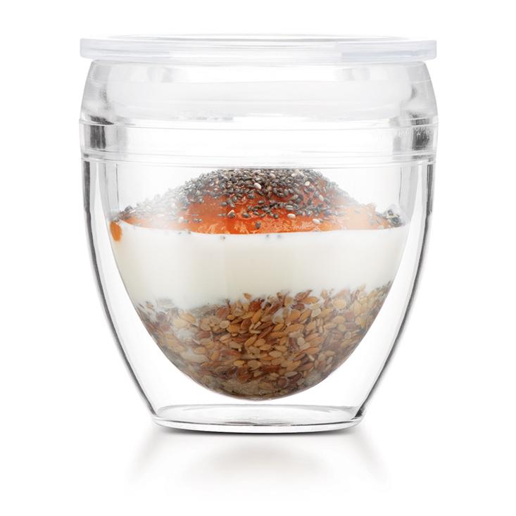 Bodum Pavina To-Go – Set 2 Bicchieri Doppia Parete 0,3L Con Coperchio E Cannucce – Per Frullati E Yogurt - 4