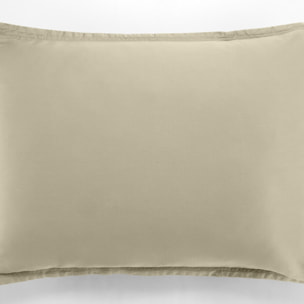 Paire de Taies D'oreiller 1pcs 100% Satin De Coton 105 Fils Beige