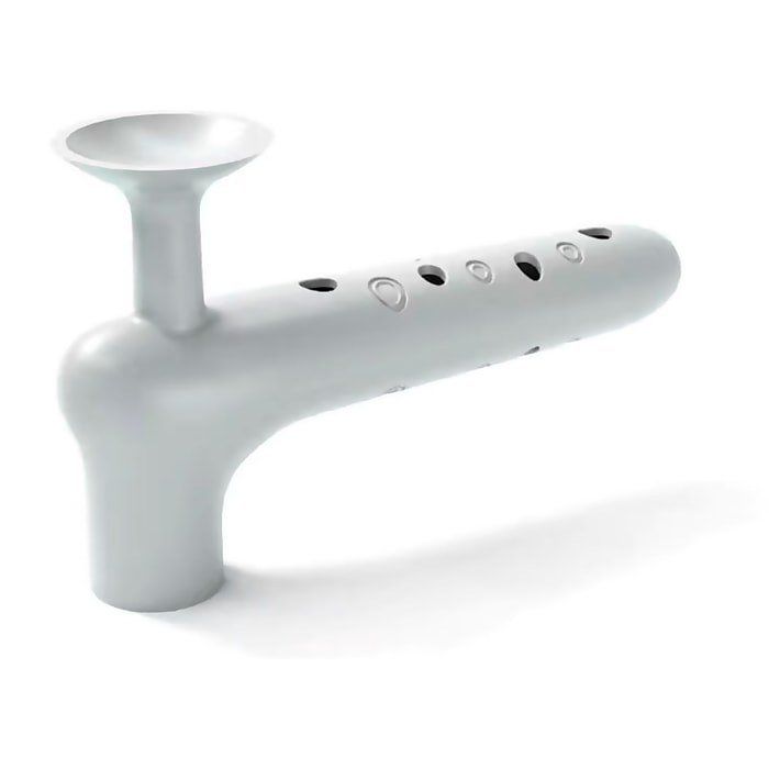 Funda de silicona para manilla de puerta con ventosa trasera que evita golpes y permite mantener la puerta abierta.