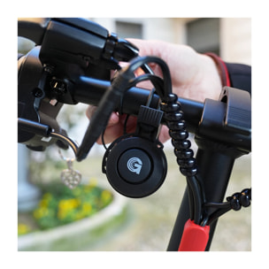 Klaxon UrbanGlide 120 dB – Accessoire sécurité trottinette & vélo