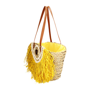 Bolso de playa grande amarillo