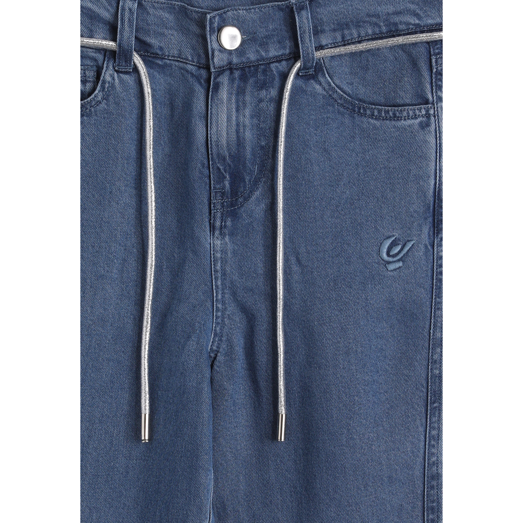 Jeans bambina comfort fit in denim lyocell