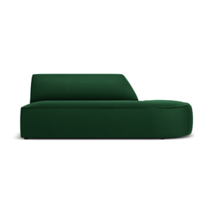 Canapé modulable droit "Charles" 2 places en velours vert