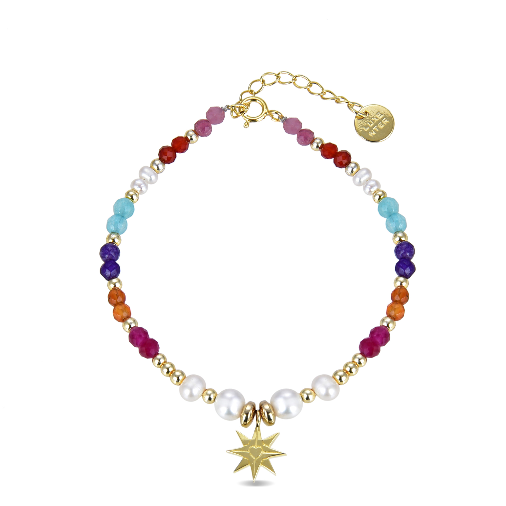 Pulsera Shasha acabado oro amarillo 18k