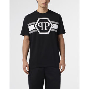 PHILIPP PLEIN Camiseta de cuello redondo y manga corta HEXAGON