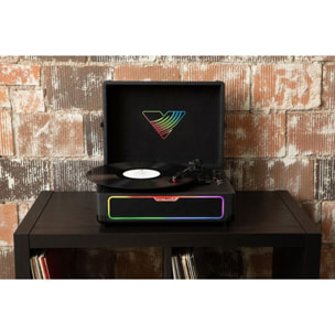 Platine vinyle VICTROLA GLOW FORMAT VALISE AVEC LEDS RGB