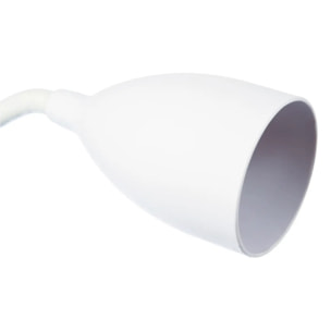 Lampe pince "Sily" blanche - sillicone H43 cm