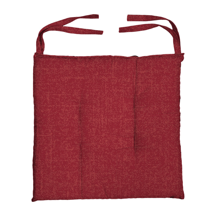 6X CUSCINO SEDIA DIS.TEXTURE BORDEAUX 40X40 CM