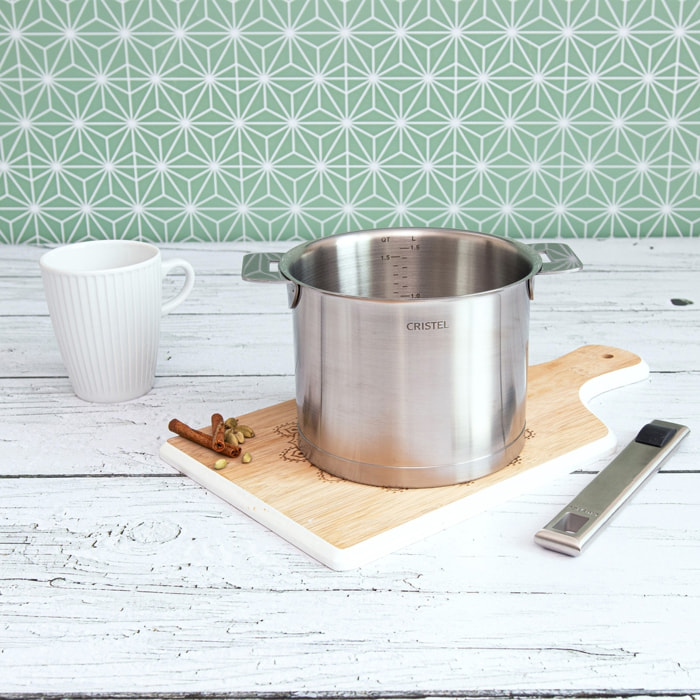 Casserole haute graduée inox Strate amovible   diamètre 14cm