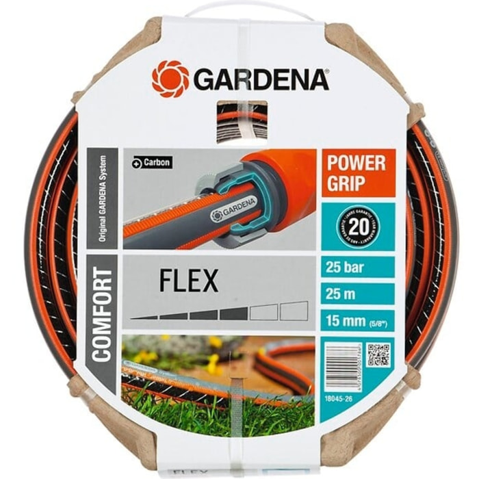 Tuyau GARDENA PowerGrip Flex Ø15mm Longueur 25m - 18045-26