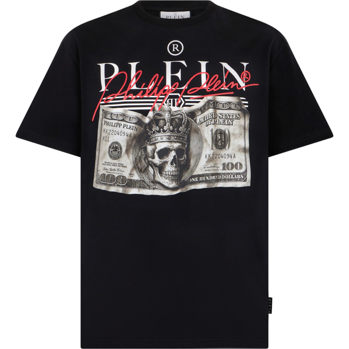PHILIPP PLEIN Camiseta de cuello redondo y manga corta SIGNATURE