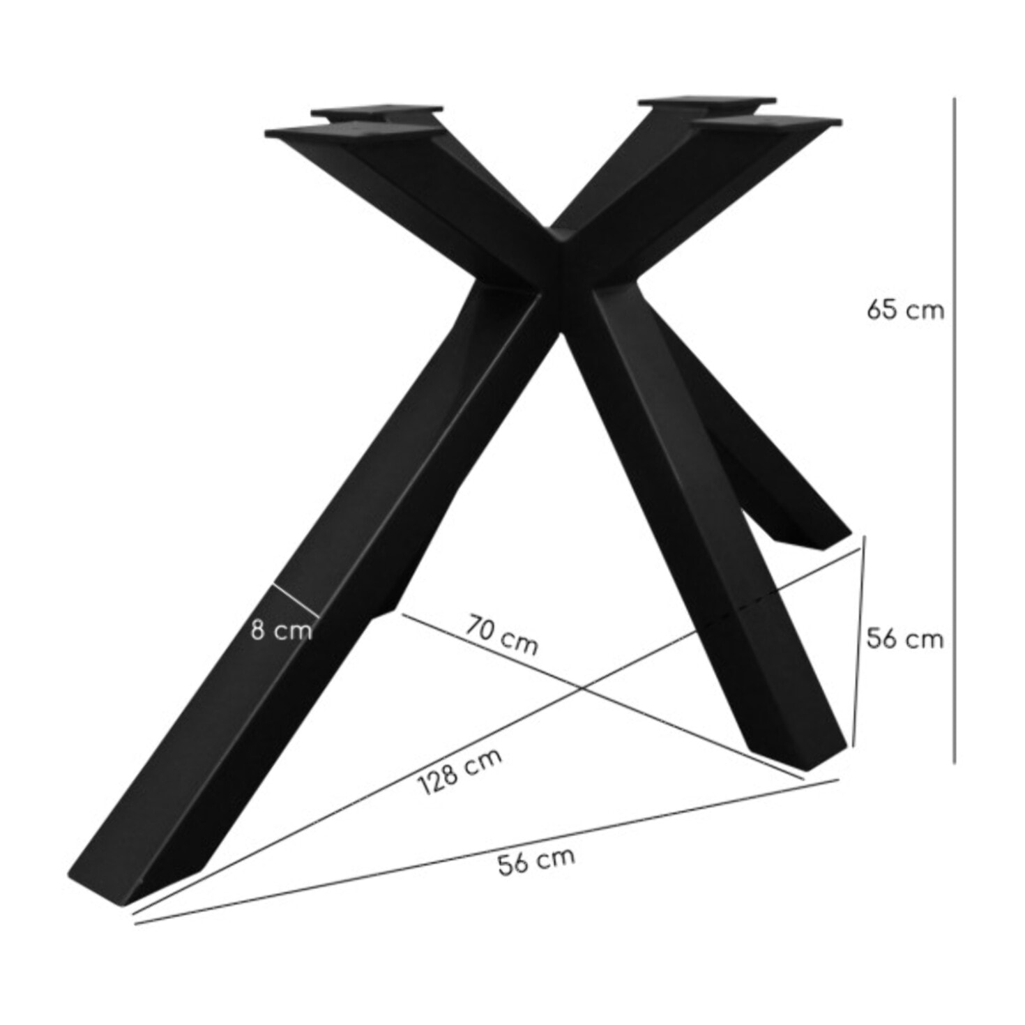 Table extensible céramique gris laqué 180/260cm - 8 piètements - UNIK
